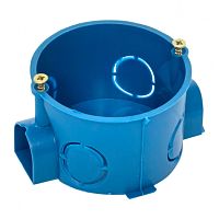 Коробка установочная EKF СП 68x42мм для сплошных стен синий ( Подрозетник ) картинка 